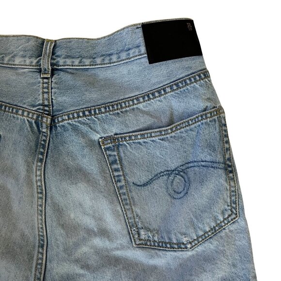 R13 Womens Distressed Denim Cutoff Shorts Size 28 Made In Italy - Picture 4 of 9